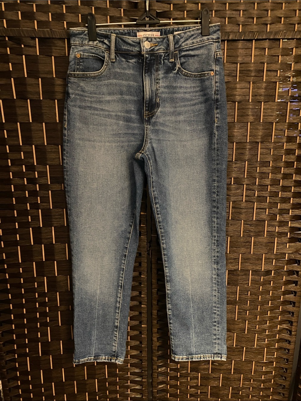 Guess Cropped Slim Straight Women's Ankle Jeans 99% Cotton Size 27